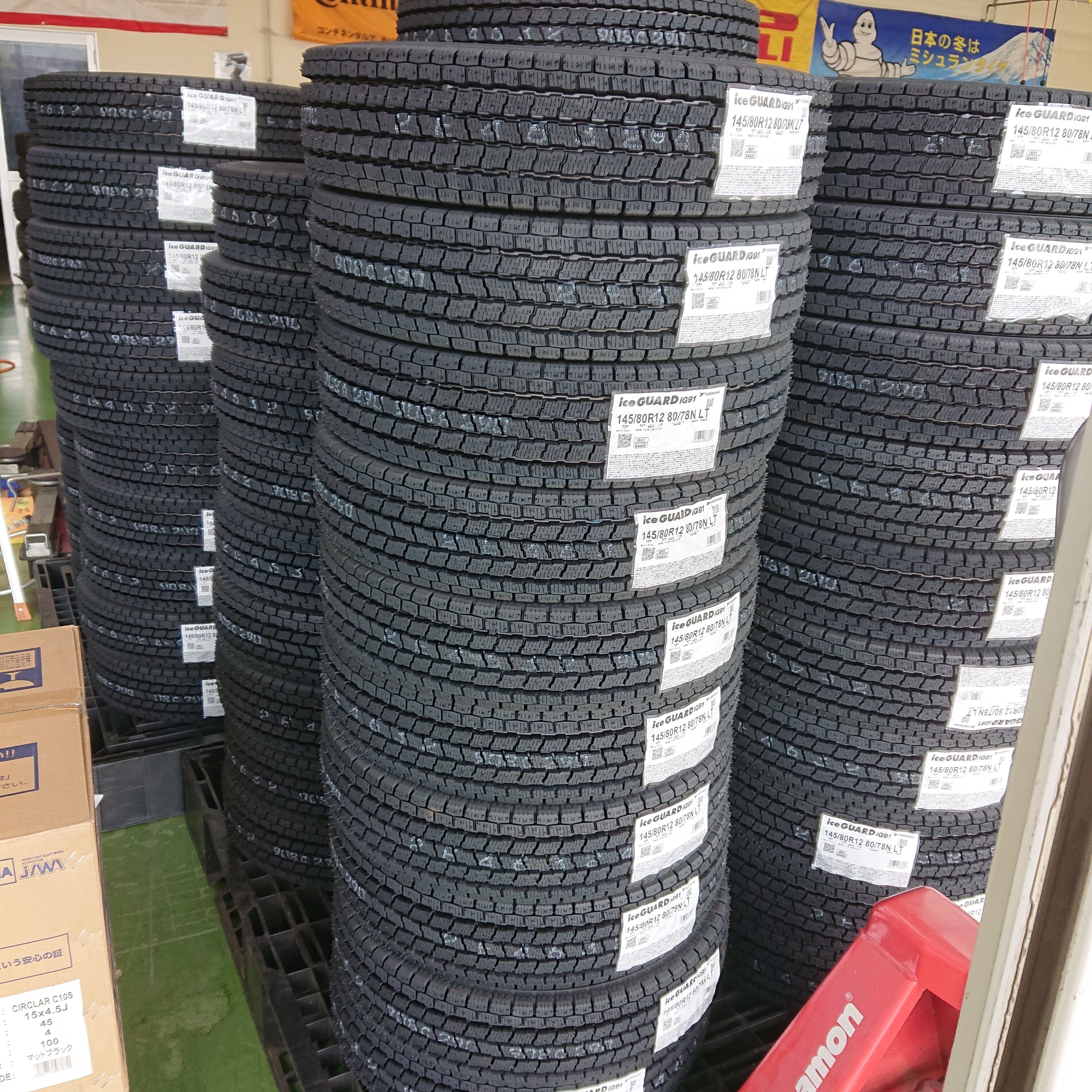 YOKOHAMA ice GUARD iG91 145/80R12 80/78 大量入荷｜タイヤ市場花園